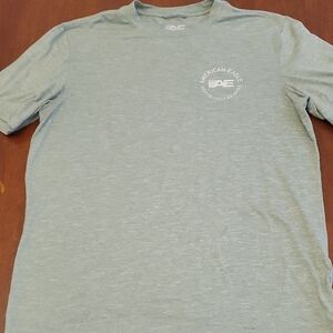 American Eagle Outfitters Men's Heather Green Tee -- Super Soft